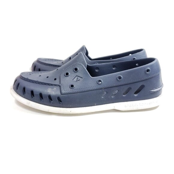 Sperry Mens Blue Slip-On Rubber Loafers Mens 10 Women's 12 - Picture 3 of 9